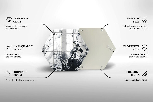 Cache plaque de cuisson Abstraction d'encre