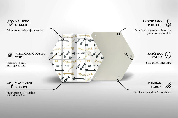 Cache plaque de cuisson Modèle de flèches bohème