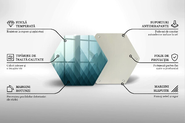 Cache plaque de cuisson Montagnes abstraites