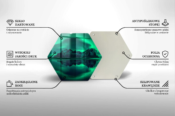 Cache plaque de cuisson Paysage d'aurores boréales