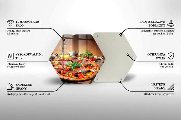 Cache plaque de cuisson Pizza italienne