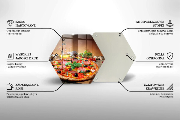 Cache plaque de cuisson Pizza italienne