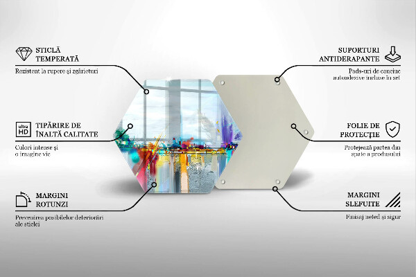 Cache plaque de cuisson Abstraction peinte