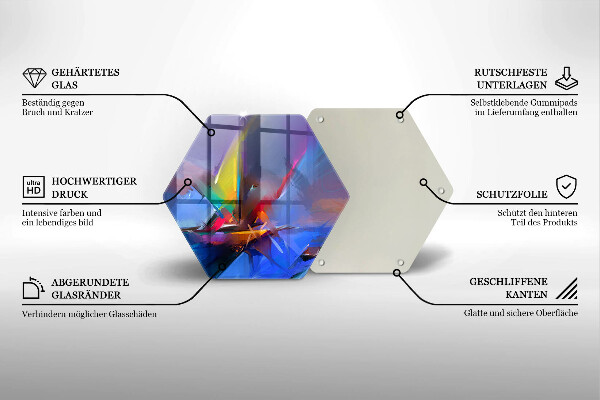 Cache plaque de cuisson Abstraction peinte