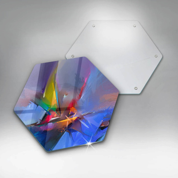 Cache plaque de cuisson Abstraction peinte