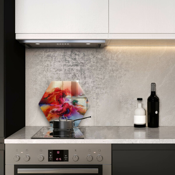 Cache plaque de cuisson Abstraction enfumée