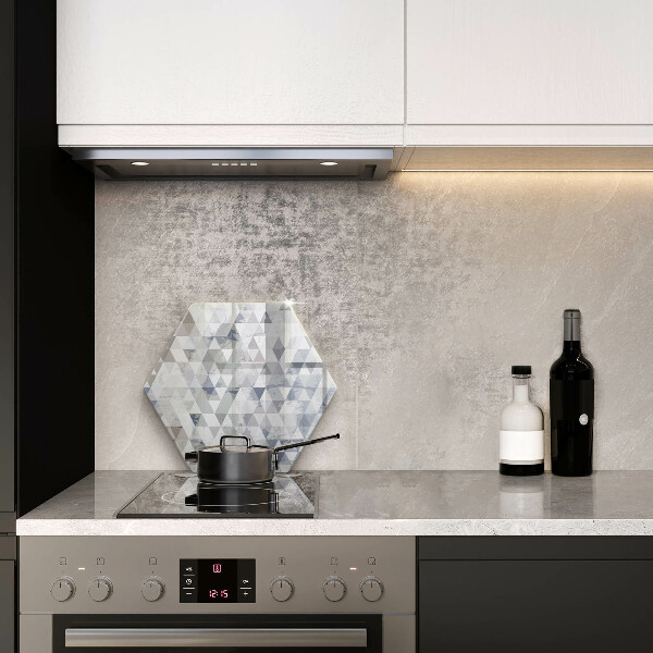 Cache plaque de cuisson Modèle de triangles