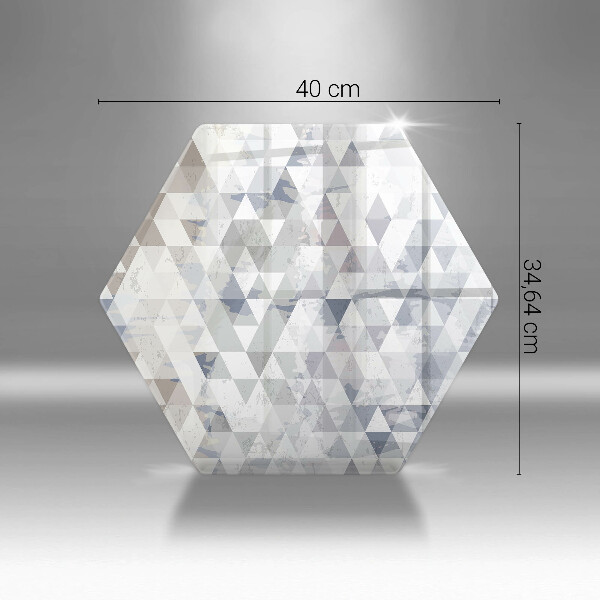 Cache plaque de cuisson Modèle de triangles