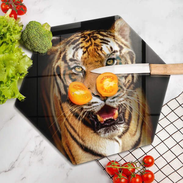 Cache plaque de cuisson Tigre animal sauvage