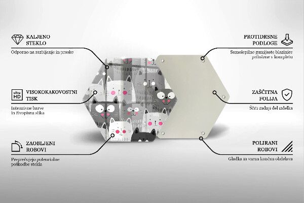 Cache plaque de cuisson Illustration de chats