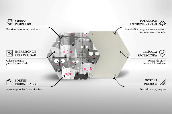 Cache plaque de cuisson Illustration de chats