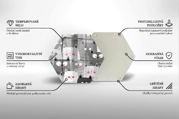 Cache plaque de cuisson Illustration de chats