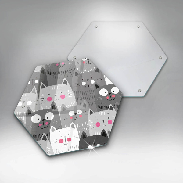 Cache plaque de cuisson Illustration de chats