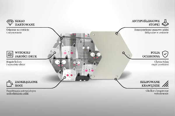 Cache plaque de cuisson Illustration de chats