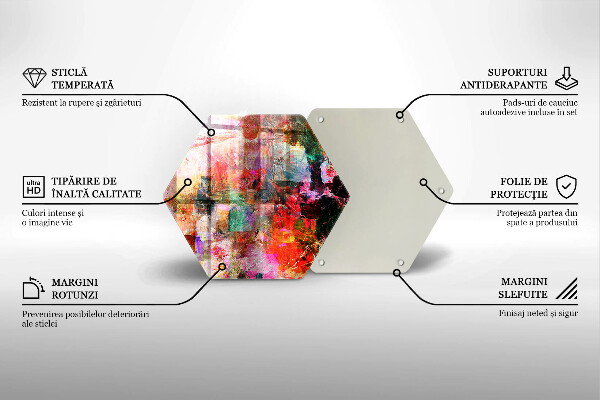 Cache plaque de cuisson Peinture abstraite