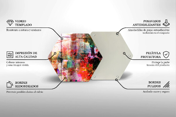 Cache plaque de cuisson Peinture abstraite