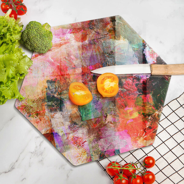 Cache plaque de cuisson Peinture abstraite