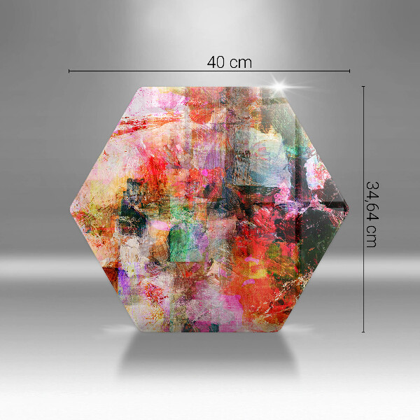 Cache plaque de cuisson Peinture abstraite