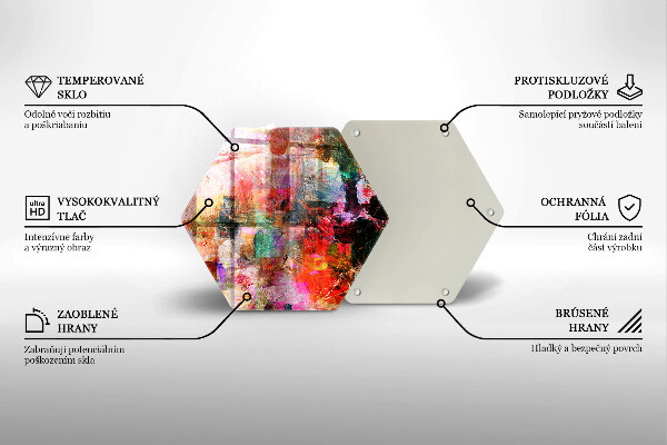 Cache plaque de cuisson Peinture abstraite