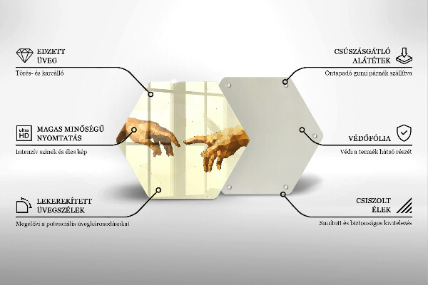Cache plaque de cuisson Création des mains d'Adam