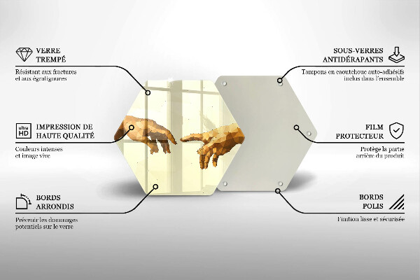 Cache plaque de cuisson Création des mains d'Adam