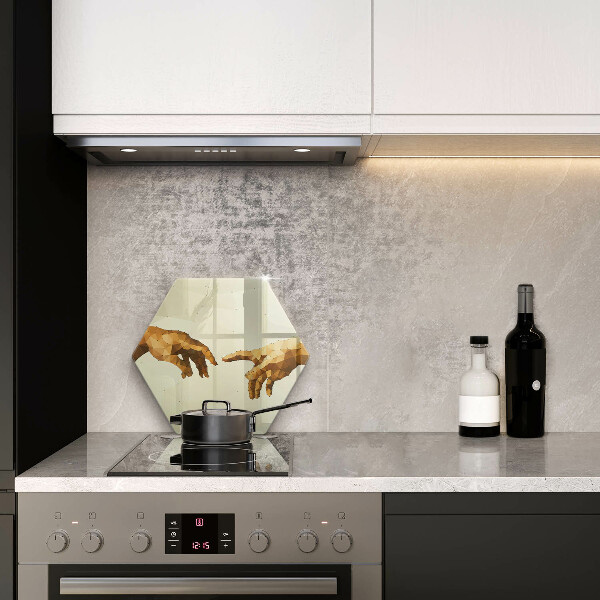 Cache plaque de cuisson Création des mains d'Adam