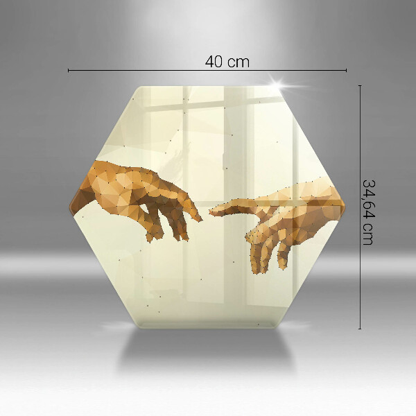 Cache plaque de cuisson Création des mains d'Adam