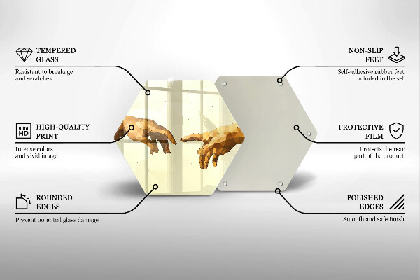 Cache plaque de cuisson Création des mains d'Adam