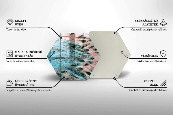 Cache plaque de cuisson Plumes d'oiseaux bohèmes