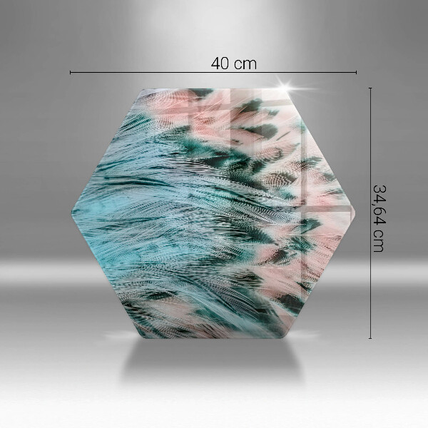 Cache plaque de cuisson Plumes d'oiseaux bohèmes