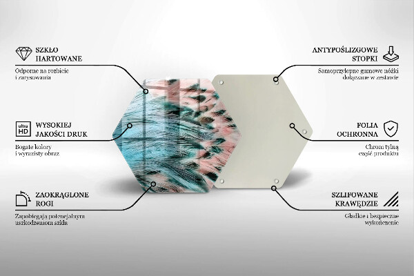 Cache plaque de cuisson Plumes d'oiseaux bohèmes
