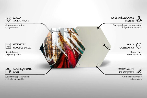 Cache plaque de cuisson Plumes d'oiseaux bohèmes