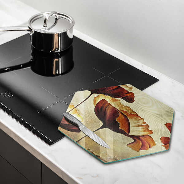 Cache plaque de cuisson Fleurs de bohème peintes