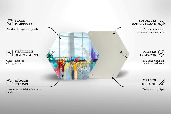 Cache plaque de cuisson Abstraction peinte