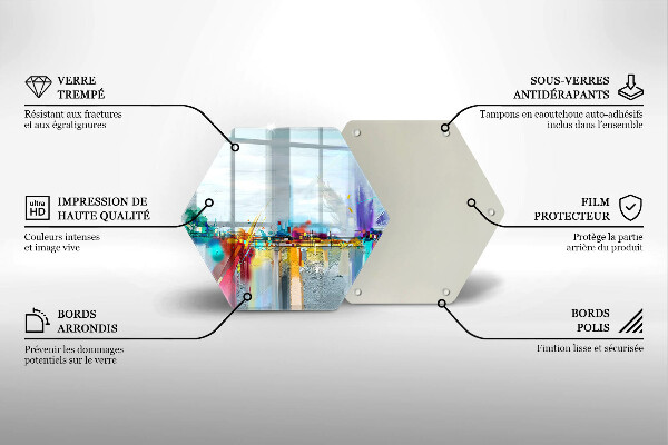 Cache plaque de cuisson Abstraction peinte