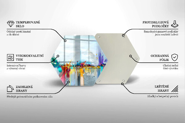 Cache plaque de cuisson Abstraction peinte