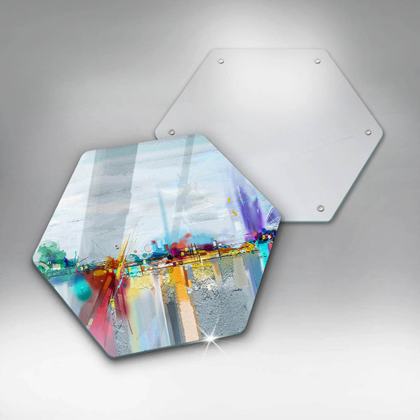 Cache plaque de cuisson Abstraction peinte