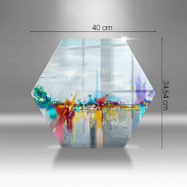 Cache plaque de cuisson Abstraction peinte