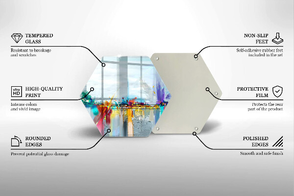 Cache plaque de cuisson Abstraction peinte