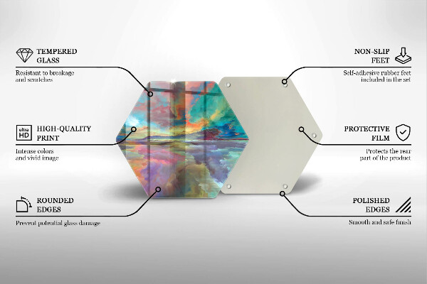 Cache plaque de cuisson Ciel coloré