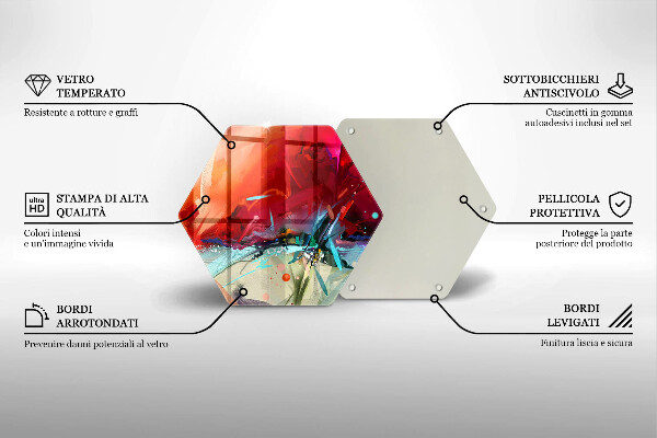 Cache plaque de cuisson Abstraction peinte