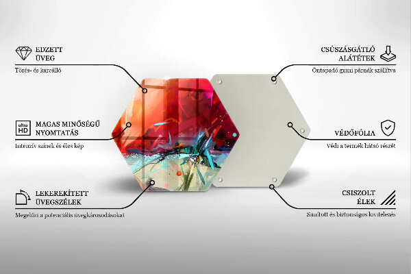 Cache plaque de cuisson Abstraction peinte