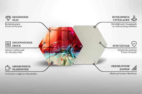 Cache plaque de cuisson Abstraction peinte