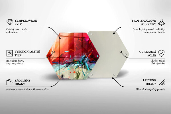 Cache plaque de cuisson Abstraction peinte