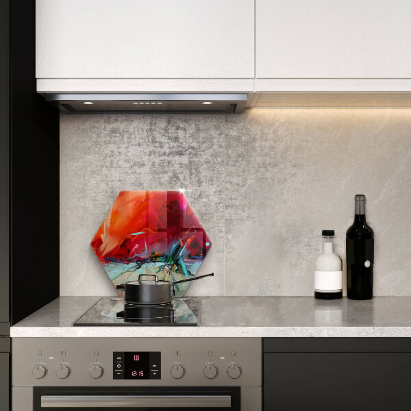 Cache plaque de cuisson Abstraction peinte