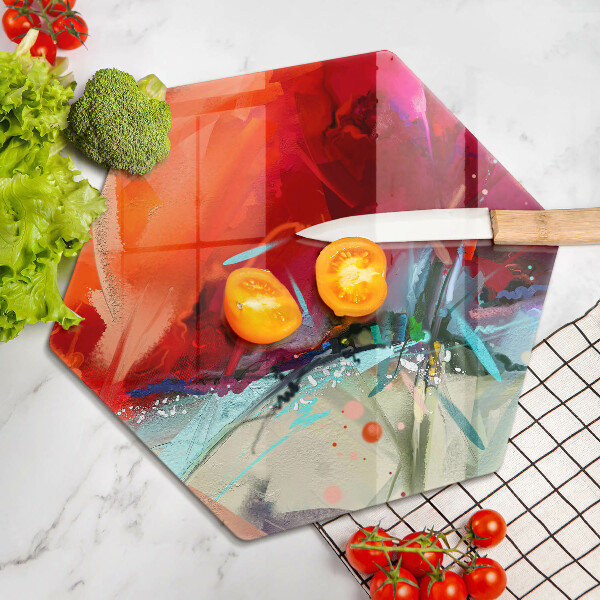 Cache plaque de cuisson Abstraction peinte