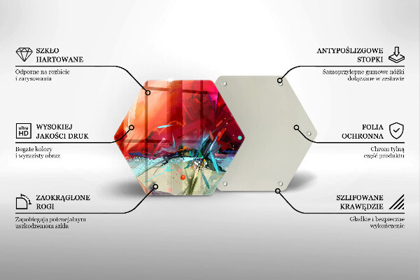 Cache plaque de cuisson Abstraction peinte