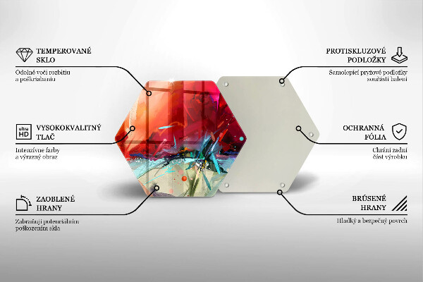 Cache plaque de cuisson Abstraction peinte