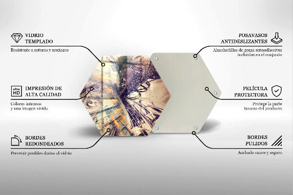 Cache plaque de cuisson Composition moderne