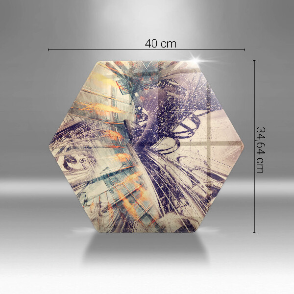 Cache plaque de cuisson Composition moderne